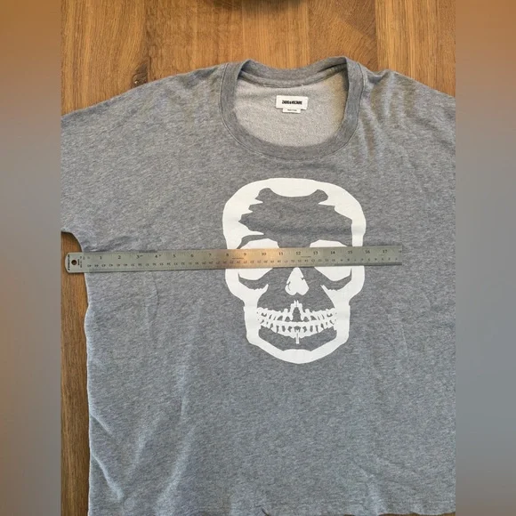 Zadig & Voltaire Heather Gray Skull Sweatshirt - Picture 5 of 8